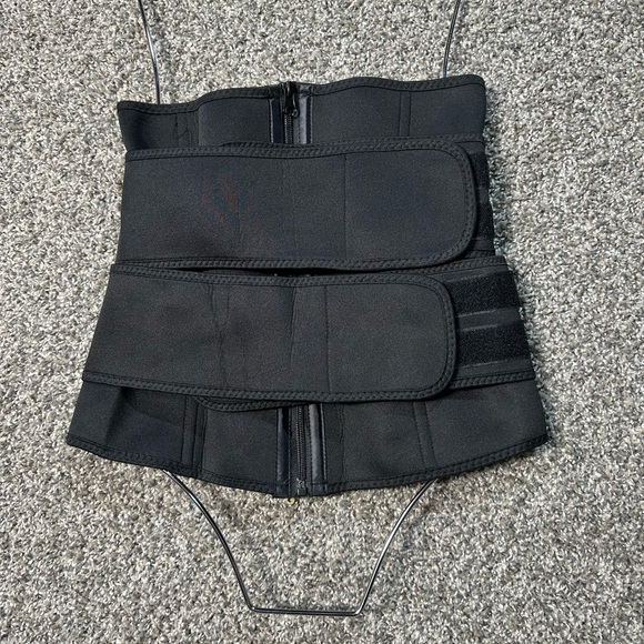NWOT Neoprene Corset Two Belt Waist Trainer Size Large - Picture 2 of 3